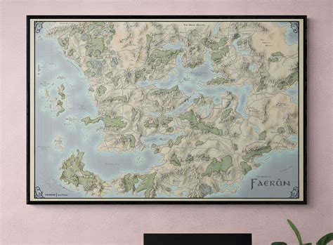 Faerun Map From Forgotten Realms Digital Download Sweden, 52% OFF