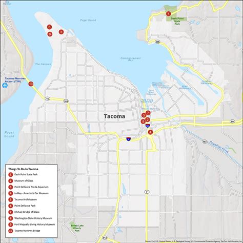 Tacoma Washington Map - GIS Geography