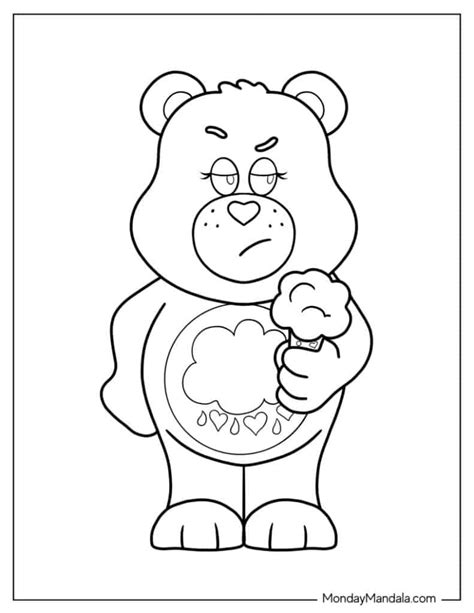 Grumpy Care Bears Coloring Pages