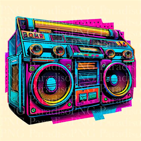 Old School Boombox Graffiti