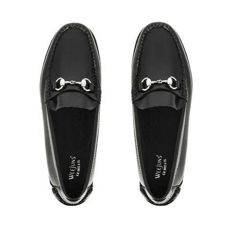 G.H. Bass Weejuns Lianna leather loafers. Sort loafer med kraftig gummisål og mat bidsel 1399 ...