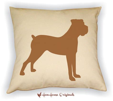 Boxer Pillow Cover Boxer Dog Pillow Boxer Dog by henhouseoriginals