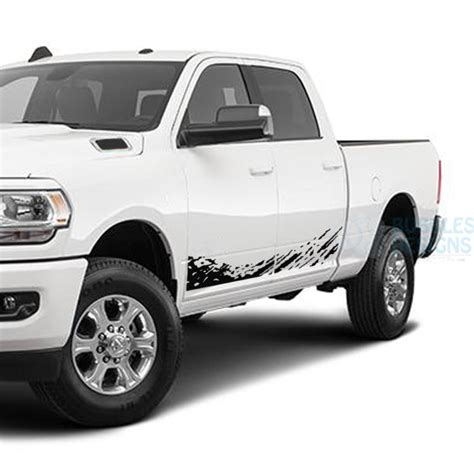 Dodge Ram Crew Cab 3500 Bed 6'4” decals ans stickers