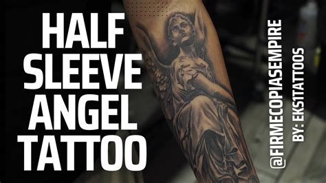 HALF SLEEVE ANGEL TATTOO 🔥 @firmecopiasempire - YouTube