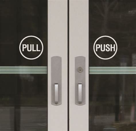 Push Pull Door Stickers - Urban Artwork