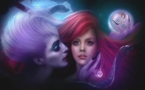 Ariel and Ursula - Disney Princess Fan Art (25129191) - Fanpop