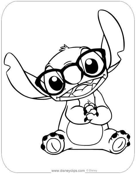 Stitch Coloring Pages Disney - Free Printable Templates