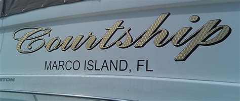 Vinyl Boat Lettering & Graphics | Custom Boat Decal Names | Long Island