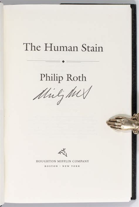 The Human Stain Philip Roth First Edition Signed John Barth