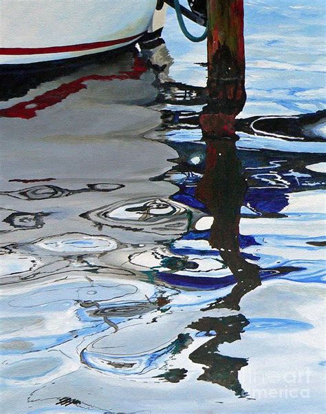 Water Reflections 2 Painting by Sandra Bellestri - Fine Art America