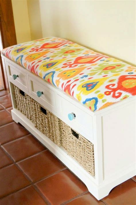 DIY No Sew Bench Cushion