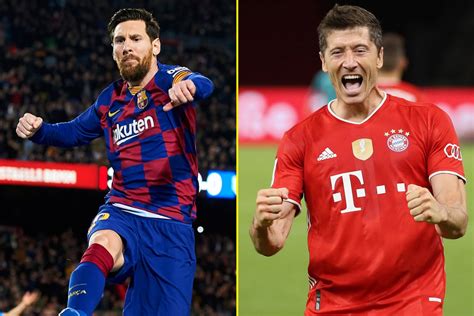 Robert Lewandowski vs Lionel Messi: Bayern Munich and Barcelona ...