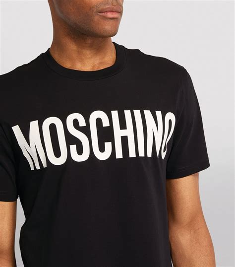 Moschino black Logo T-Shirt | Harrods UK