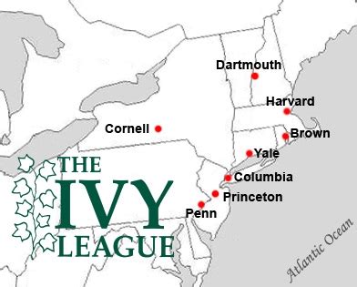 Ivy-League-Schools-Locations-Map | Lisa Boerum