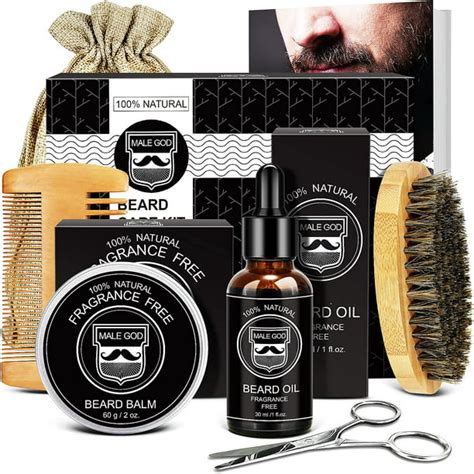 Beard Kit, Beard Growth Kit for Men Gifts, Organic Beard Oil, Beard ...