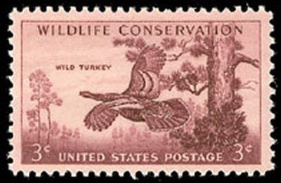 1956 Wildlife Conservation 3 Cent US Postage Stamps by Bob Hines