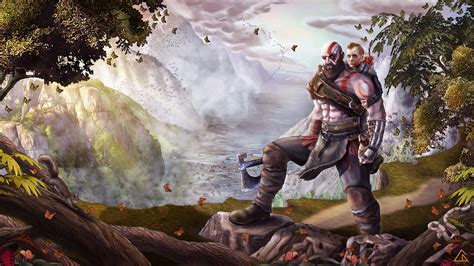 God Of War Atreus Kratos Fan Art, HD Games, 4k Wallpapers, Images ...