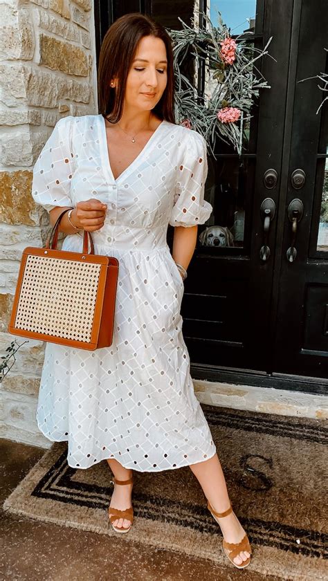 Daily Look: White Eyelet Dress + Summer White Dresses Under $100 ...