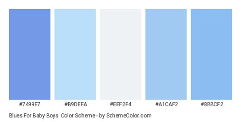 Blues For Baby Boys Color Scheme » Blue » SchemeColor.com