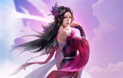 Girl, Fantasy, Beautiful, Art, Asian, Beauty, Backgrounds, beautiful ...