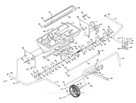 Agri-Fab 45-0543 100 lb. Drop Spiker/Seeder/Spreader Parts Diagram for Parts List