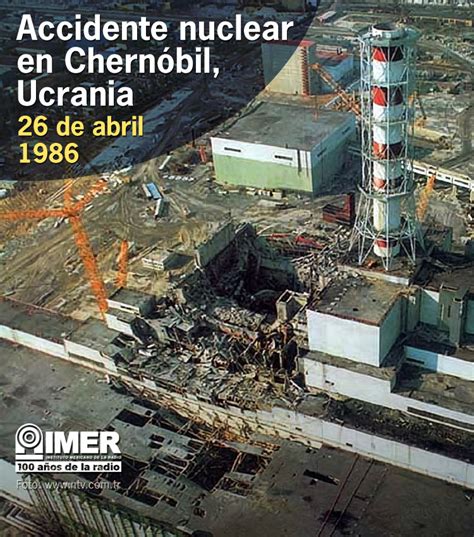 26 de abril de 1986: Se produce la explosión del cuarto reactor nuclear de Chernóbil – IMER