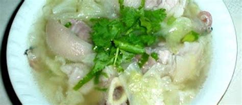 Pork Hocks and Cabbage Soup - Cambodia Recipe