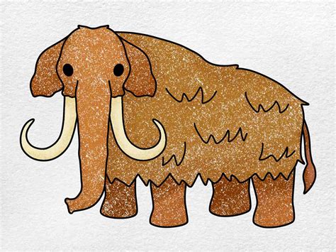 How to Draw a Woolly Mammoth - HelloArtsy