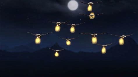 Ababil Bird Flying at Night Bring Stone of Hell from Left ti Right in Diagonal Moves | 3D ...