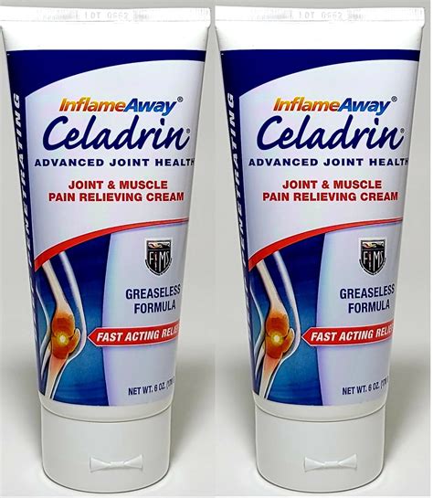 InflameAway Celadrin Advanced Joint Health Cream | Joint & Muscle Pain Relieving Cream. | 6 ...