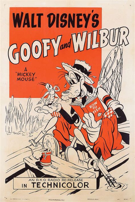 Poster from the Walt Disney short Goofy And Wilbur in 2023 | Disney posters, Cartoon styles ...