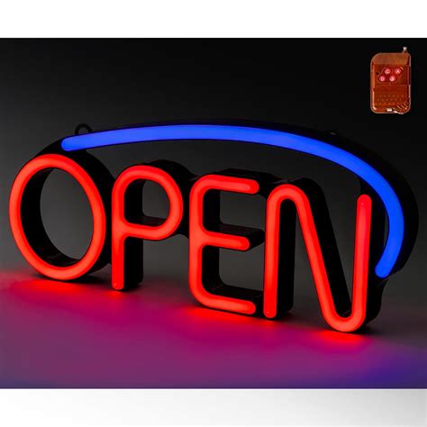 Buy Ultima LED Neon Open Sign for Business: Premium Lighted Sign Open with 2 Modes, Adjustable ...