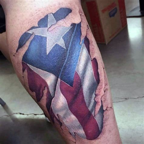 50 Puerto Rican Flag Tattoo Ideas For Men - Puerto Rico Designs