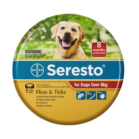 Seresto® Flea & Tick Collar for Dogs Over 8kg - Kamo Veterinary Limited