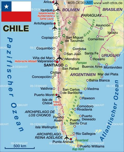 Chile está en América del Sur. La capital es Santiago. Yo quiero ir a Chile, porque me gustan ...