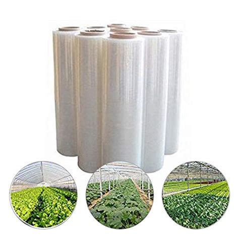 Suncool Greenhouse Plastic Cover Clear Film Polyethylene Covering 8 Mil UV Stabilised 12 Wide x ...