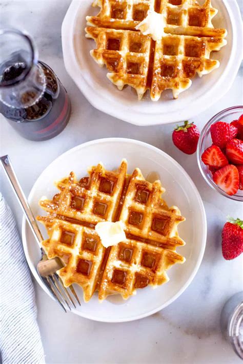 The BEST Belgian Waffles Recipe - Tastes Better From Scratch