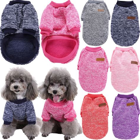 SUNSIOM Small Dog Clothes Pet Winter Cotton Sweater Puppy Clothing Warm Apparel Coat - Walmart ...