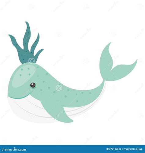 Cute whale icon stock vector. Illustration of wildlife - 273132213