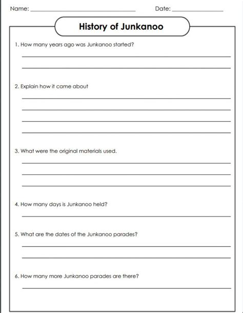 History of Junkanoo worksheet | Live Worksheets