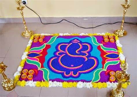 Floral Rangoli for Diwali: Rangoli Designs using Fresh Flowers, Floral Rangoli Designs