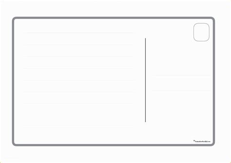 Postcard Templates Printable