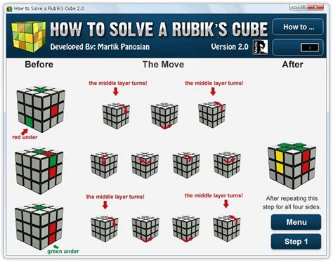 How To Solve A Rubik's Cube application - Lirent.net