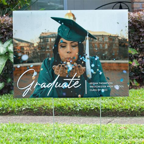 Graduation Yard Sign Custom Photo Yard Sign Custom Sign for - Etsy