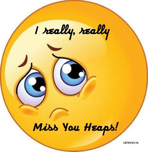 I Really, Really Miss You Heaps!!! | Funny emoji, Animated emoticons, Emoji love