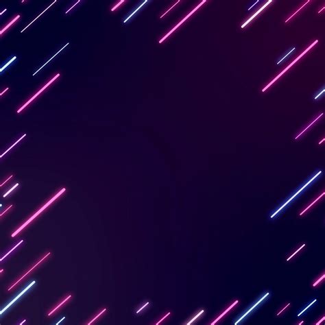 Neon abstract frame on a dark purple background vector | free image by rawpixel.com / Aum ...