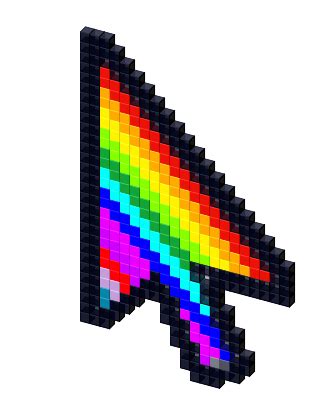 Cute Rainbow Mouse Cursor Cursor