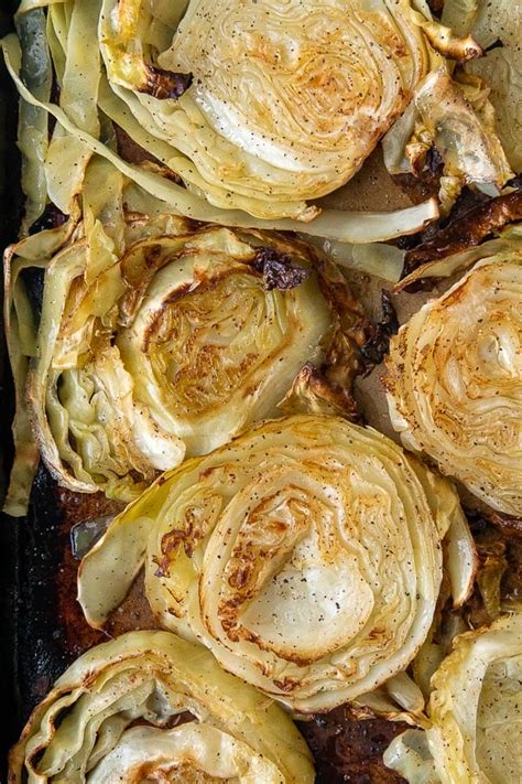 Crispy Oven Roasted Cabbage Steaks - Buttery Crispy Roasted Cabbage