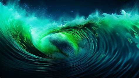 Green Wave Wallpaper Stock Photos, Images and Backgrounds for Free Download