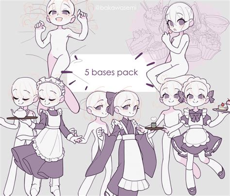 [P2U] Chibi bases pack by invidens on DeviantArt